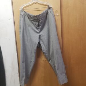Worthington Glen plaid straight leg pants Sz 18W Curvy Fit UUU inseam 29"